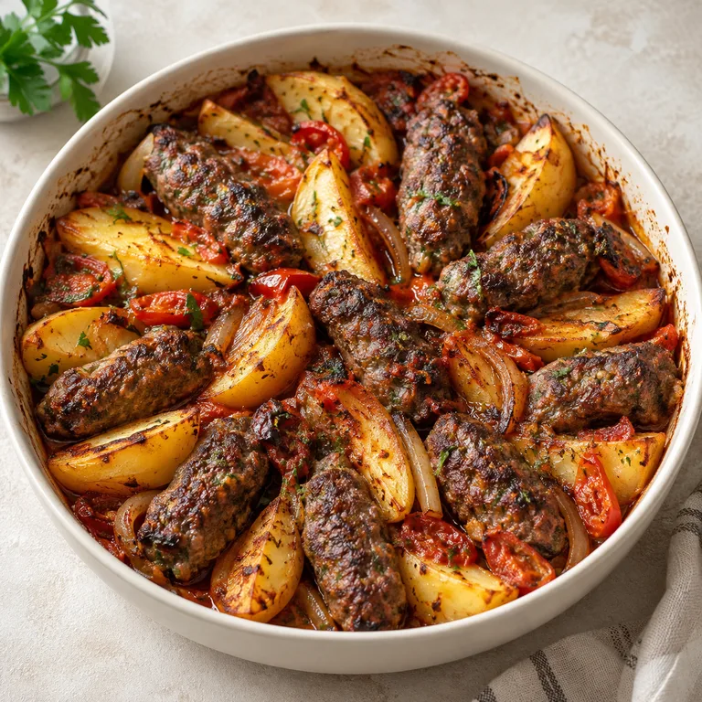 كفتة وبطاطا بالصينية